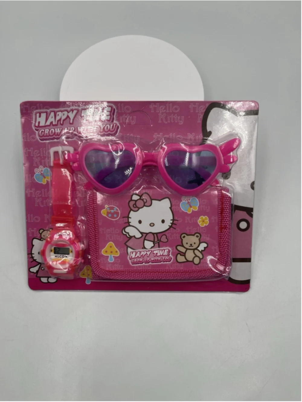 Hello Kitty SUNGLASSES AND WATCH , WALLET SUMMER SET BRAND NEW SEE ALL
